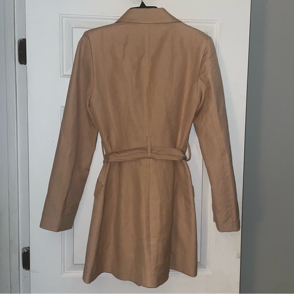 Significant other Elora belted mini blazer Linen dress size 6 front pockets - Picture 14 of 14